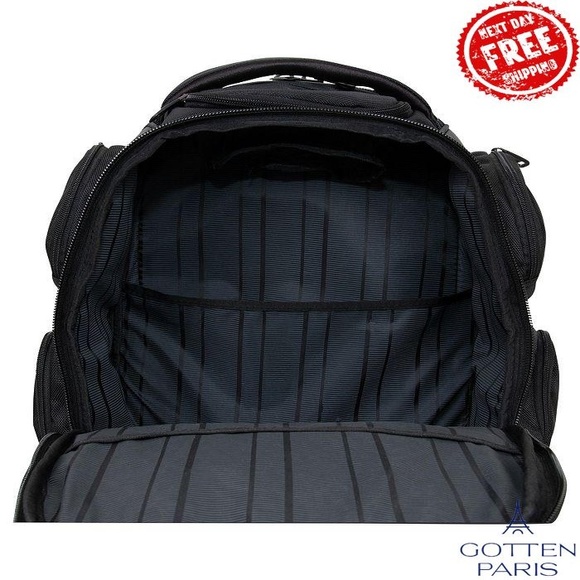 Pack-Of-All-Trades 17" Computer Business Backpack Black Wo - Picture 10 of 15